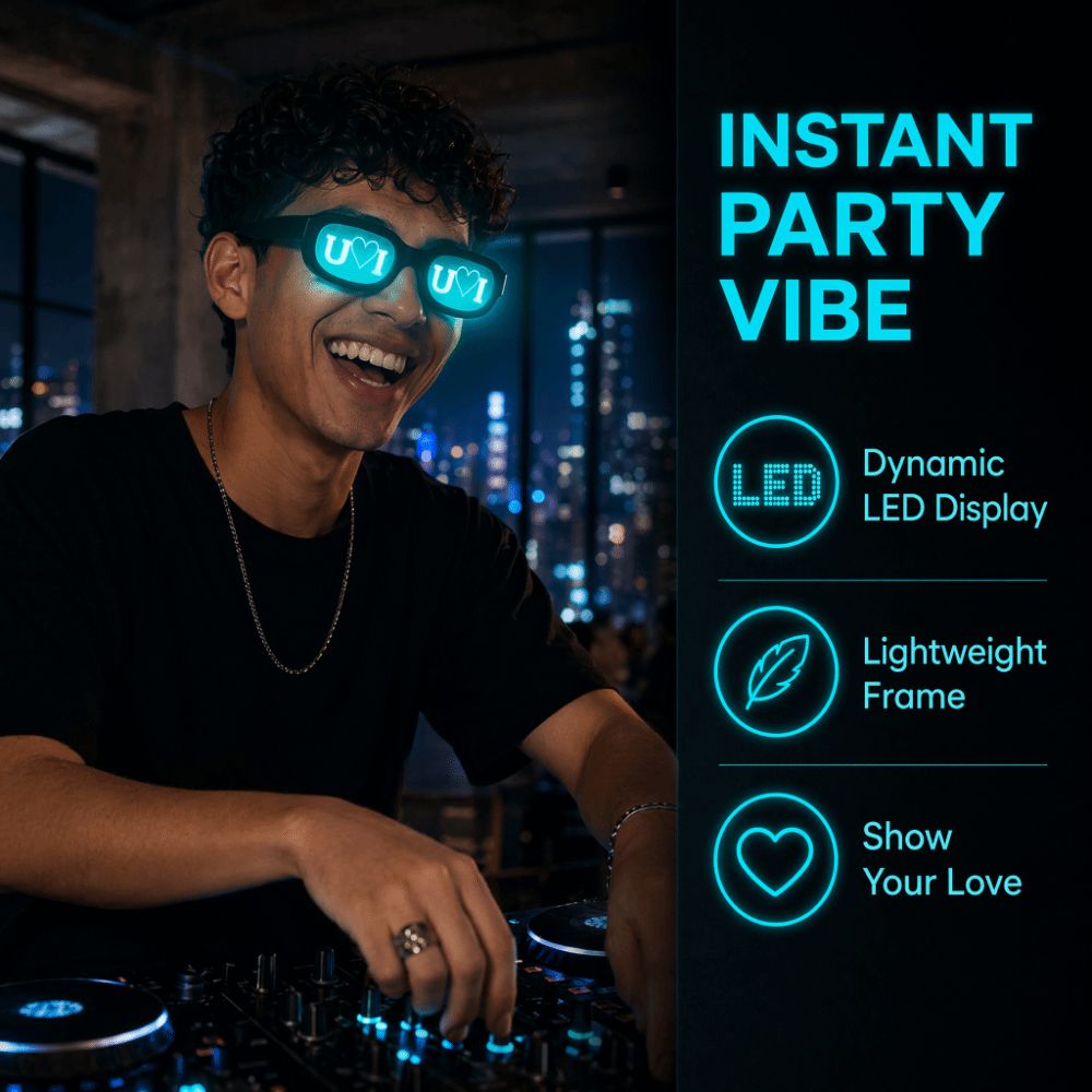 Special Effect LED Glasses Glo - đánh giá và giá Glow In The Dark Party Glasses
