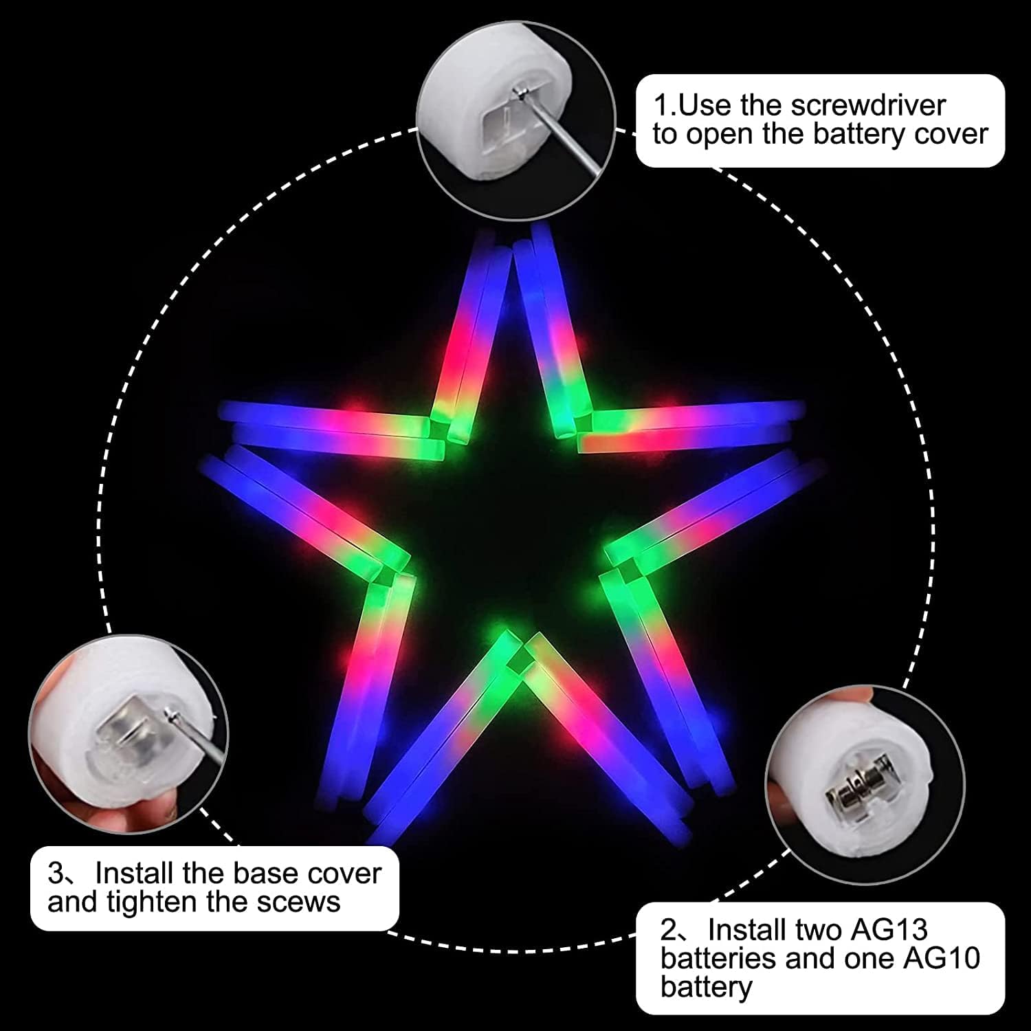 102Pcs LED Foam Sticks Cheer T - đánh giá và giá Glow In The Dark Party Glasses